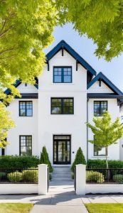 28 White Home Exterior with Black Trim: Timeless Elegance for Your