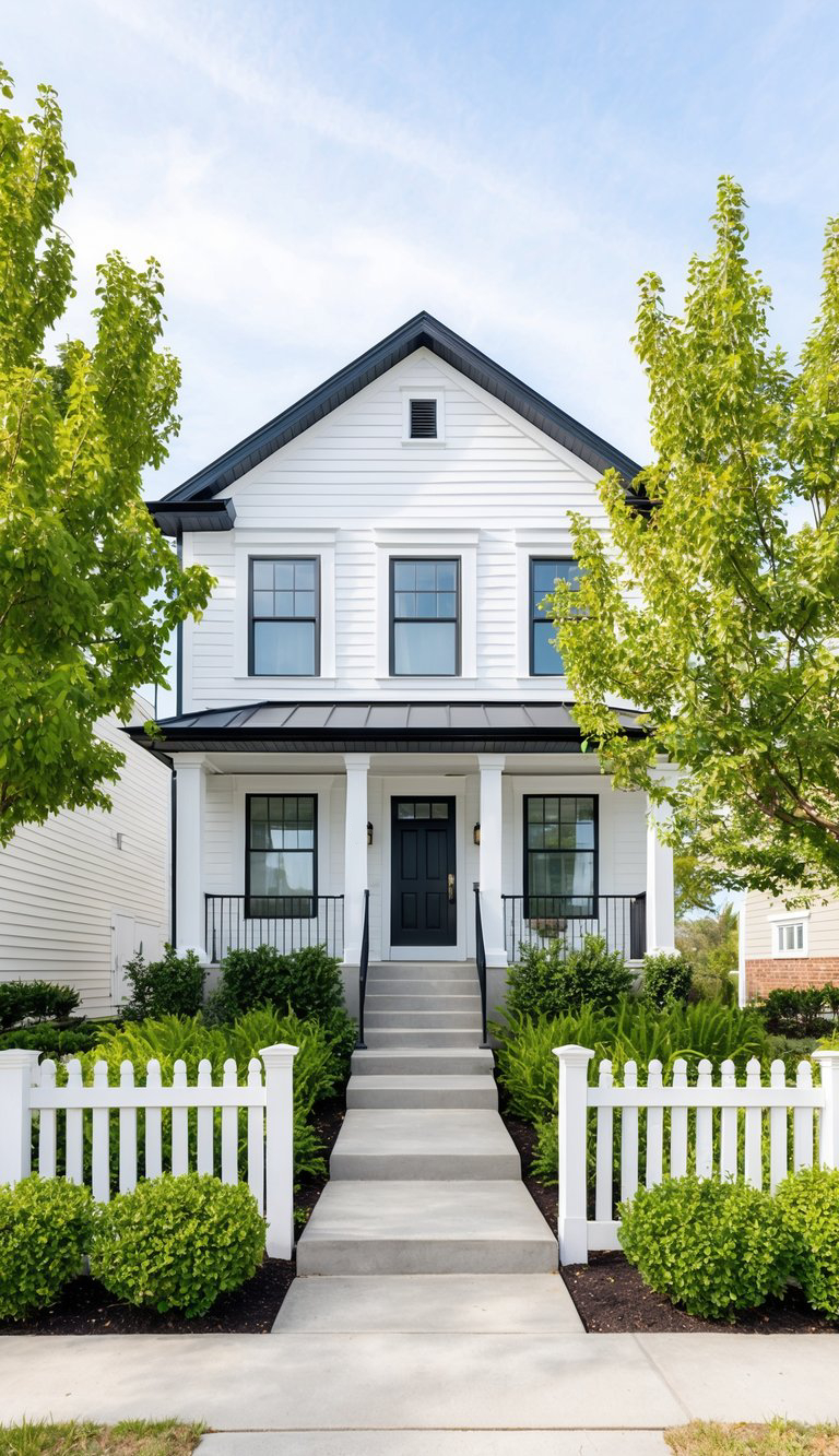 28 White Home Exterior with Black Trim: Timeless Elegance for Your ...