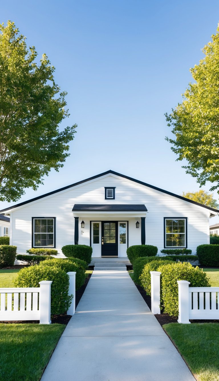 28 White Home Exterior with Black Trim: Timeless Elegance for Your ...