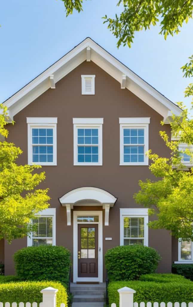 21 Brown Home Exterior With White Trim Ideas for a Timeless Look ...