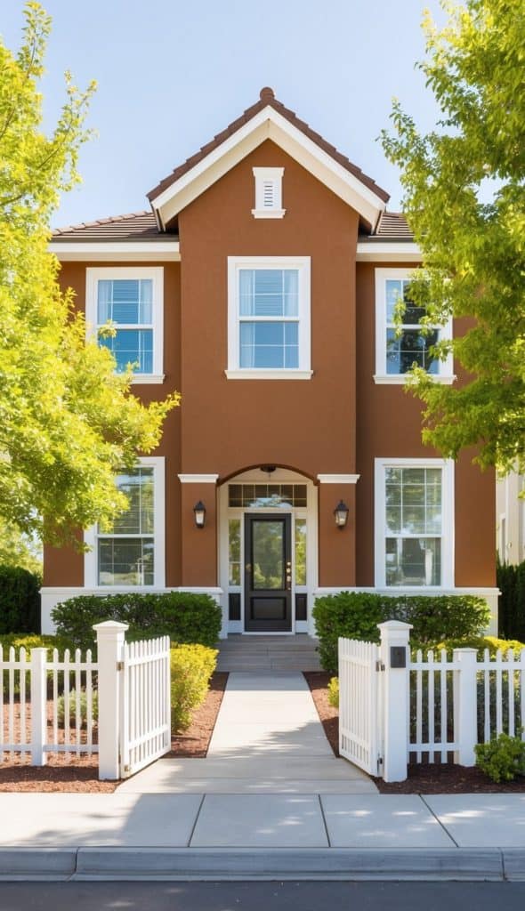 21 Brown Home Exterior With White Trim Ideas for a Timeless Look ...