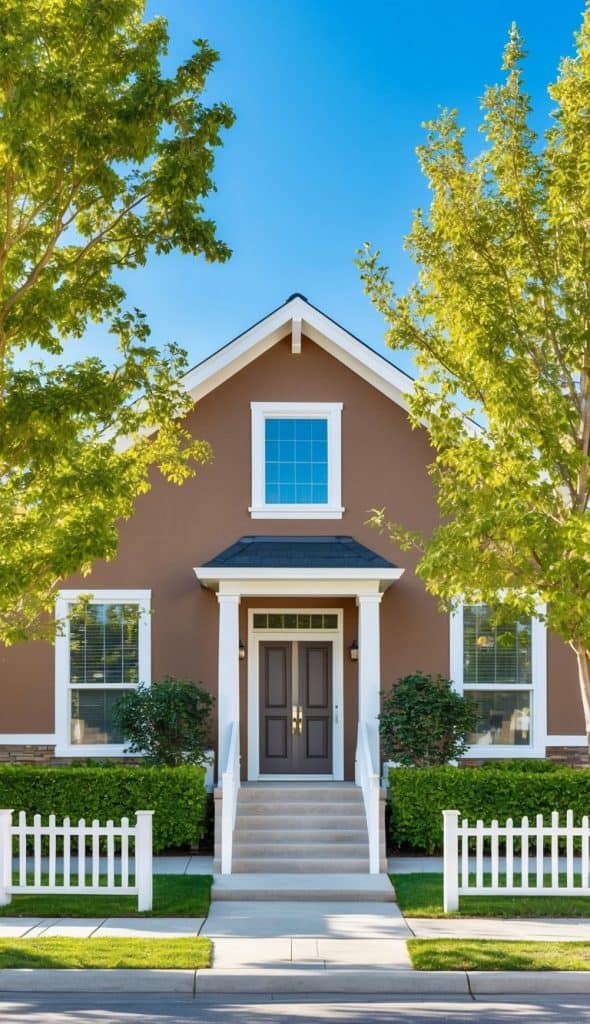 21 Brown Home Exterior With White Trim Ideas for a Timeless Look ...