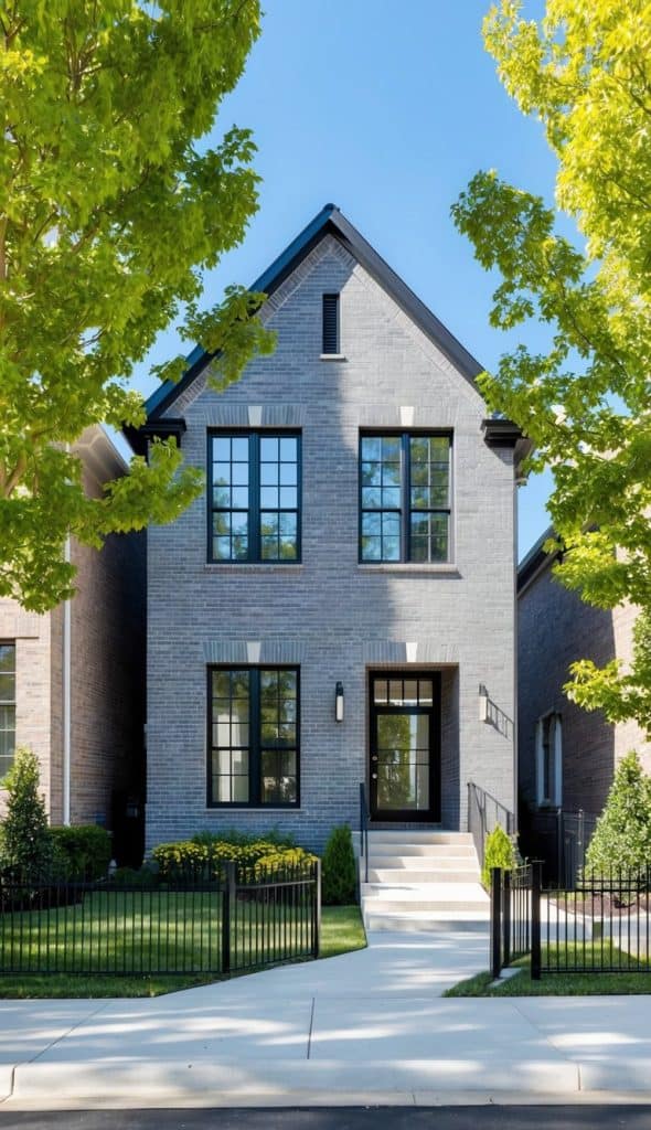 38 Gray Home Exterior with Black Windows That Offer Modern Elegance ...