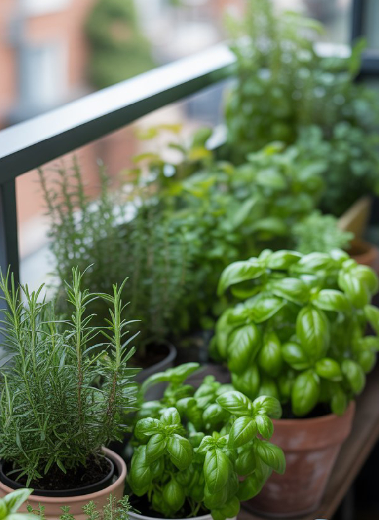 Picture of 20 Balcony Herb Garden Ideas: Grow Fresh Herbs in a Small Space - Bloom ...