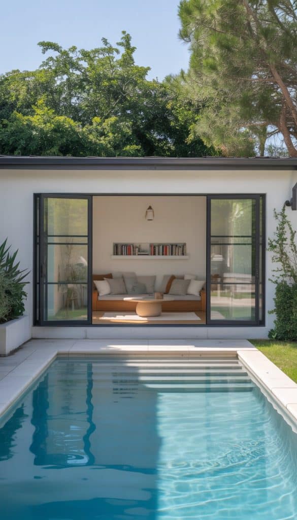 Illustration of Retreat Pool House Ideas